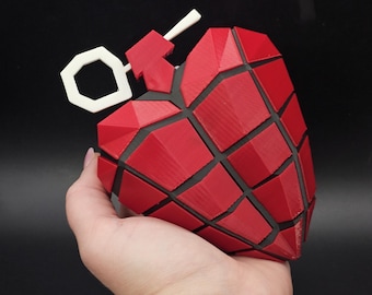 3D Printed Heart Grenade : Personalize For Any Occasion