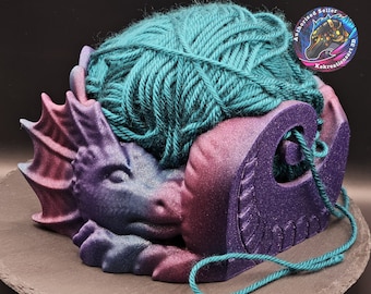 3D Printed Dragon Yarn Bowl: Personalized Yarn Holder
