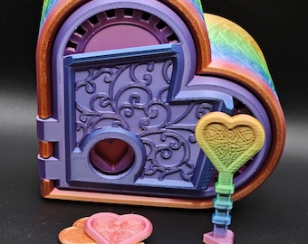 Boîte cadeau coeur imprimée en 3D / Deux tailles disponibles / Cadeau personnalisé / Couleur au choix / Boîte cadeau coeur