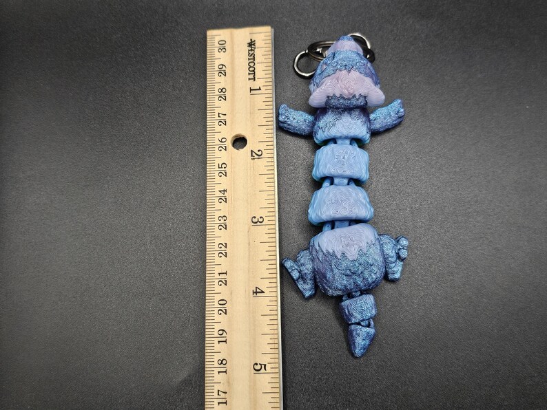 Segmented Chain Key Ferret Keychain / 3D Printed / Sensory Fidget Toy / Personalized Gifts ...