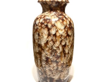 Scheurich Keramik 291-38 Floor Vase, Multicoloured Mottled Glaze- 1970s West German Pottery