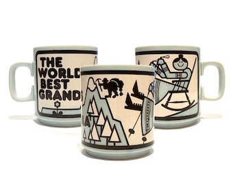 Original Hornsea The World's Best Grandma Mug- Vintage 1970s English Pottery Gift