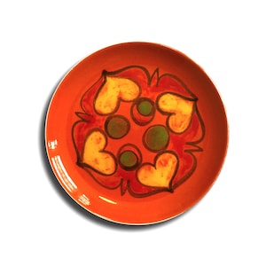 1960s Poole Pottery Delphis Plate, Shape 3A, by Diana Davis- Mid-Century Modern English Pottery