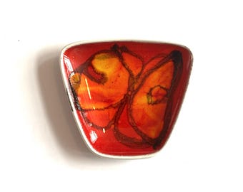 Poole Pottery Delphis Pin Dish, Shape 41 by Anita Lawrence- 1970s Vintage English Pottery