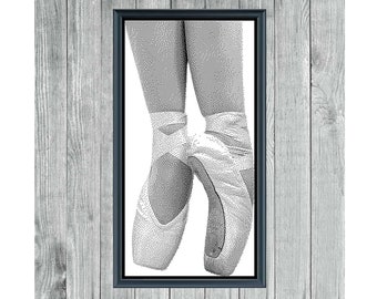 Ballerina - Monochrome Cross Stitch Pattern - Easy PDF for Pattern Keeper - Unique Design