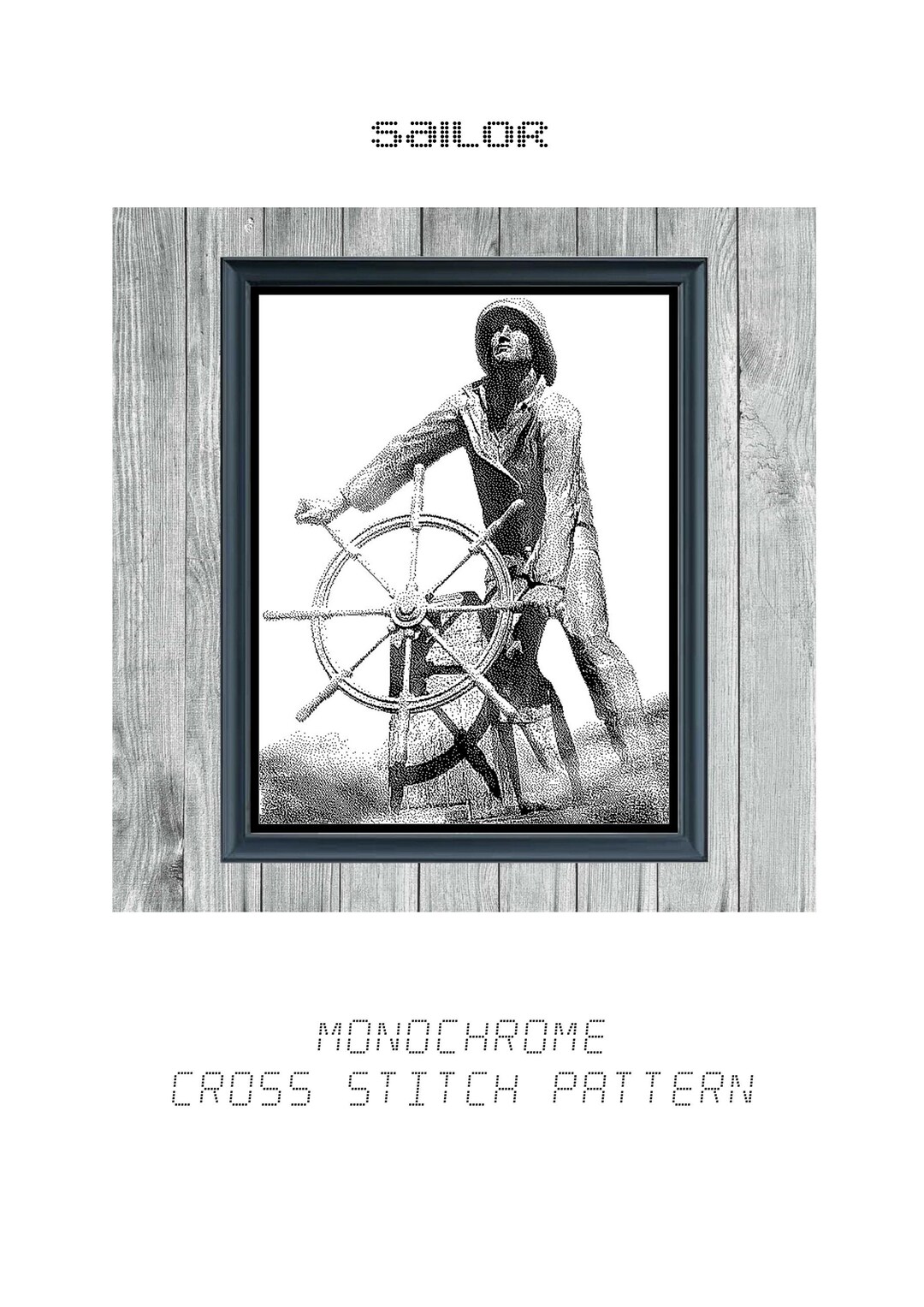 Sailor - Unlock Creativity With Monochrome Cross Stitch - Digital PDF ...