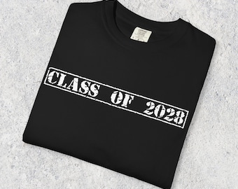 Class of 2028 T-shirt | Comfort Colors | Graduation Tee, Senior Year