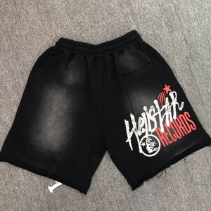 Hellstar studio shorts, graphic shorts for him, Designer Summer clothes image 2