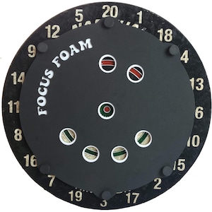 Cricket Triple Circles (Steel Tip) Focus Pad | Improve Your Skill With 5 Mm Thick Steel Tip Pad | Easy To Assemble | Dart Board Accessories