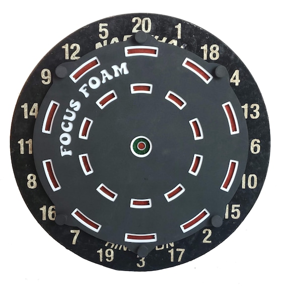 High Contrast 5mm Steel Tip Pad | Gift For Dart Board Lovers | Spot With Light Based Game | Dartboard Accessories | Home Training Focus Foam