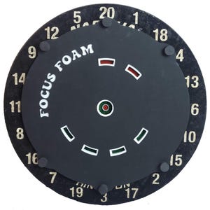 Classic Fit To Form Triples Cricket (Steel Tip) | Dart Board Accessories For Gaming Room | White And Black Charming Focus Foam Pad | Gifts