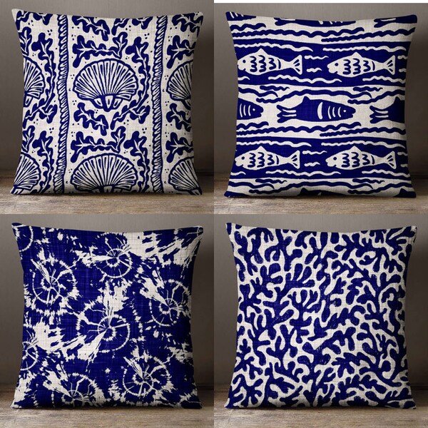 Living Room Coastal Pillow Covers - Etsy