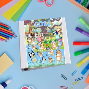 Bluey Binder Insert| Custom Name Folder | Folder Insert | Name Insert for Folder | Name Insert | School Supplies