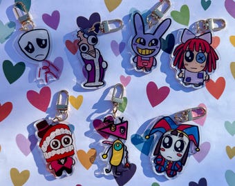 The Amazing Digital Circus Keychains