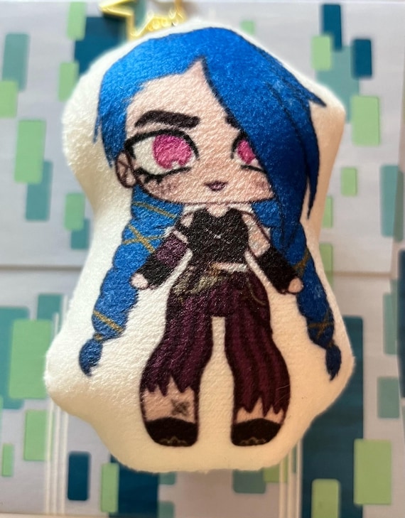 Jinx Plush Squishy Keychain Arcane League of Legands - Etsy