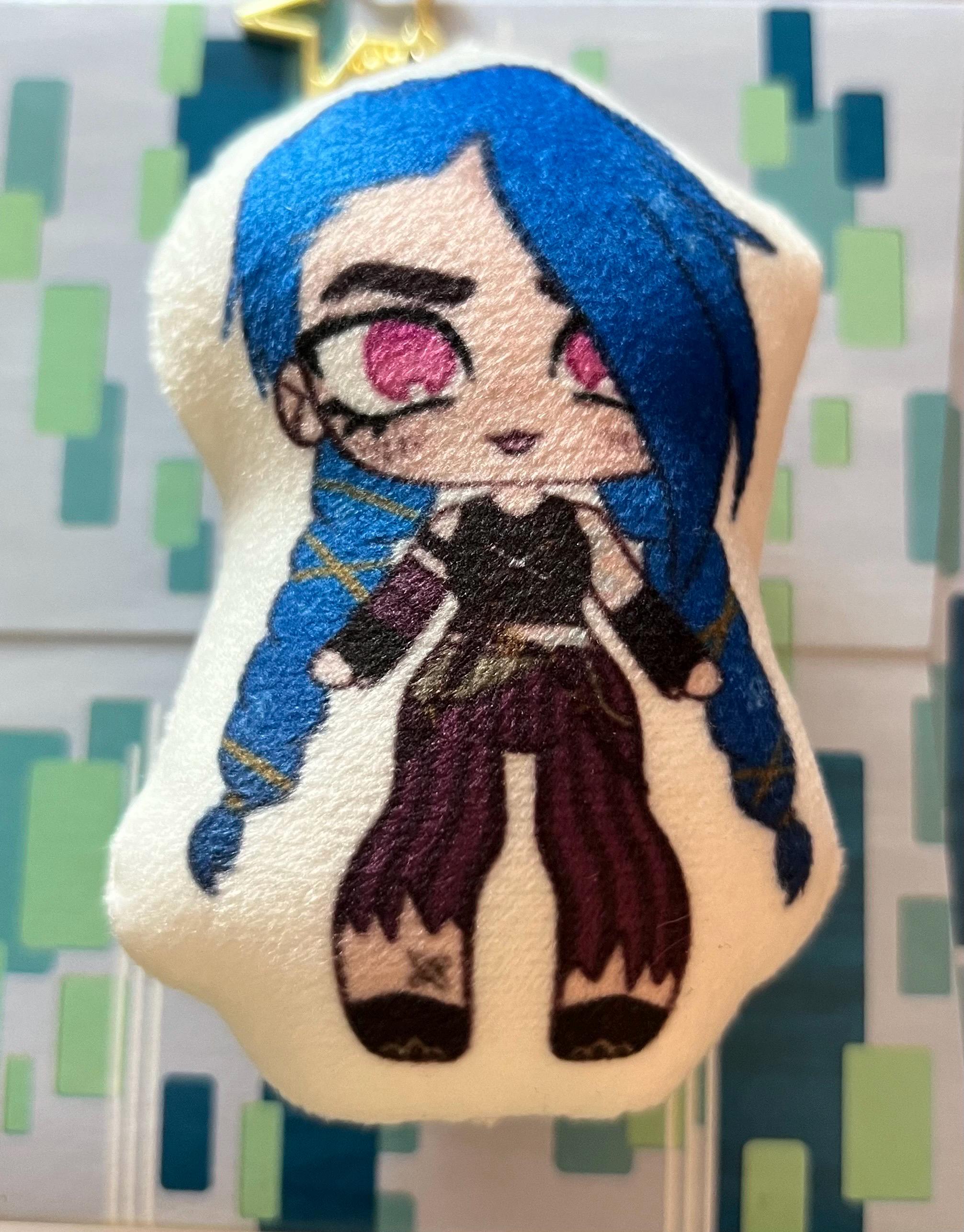 Jinx Plush Squishy Keychain Arcane League of Legands - Etsy