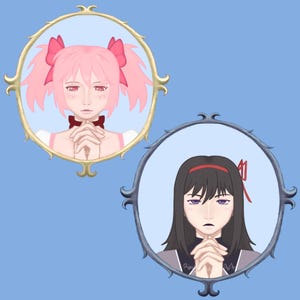 Puella Magi Madoka Magica Holographic Stickers