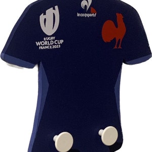 Décoration maillot de rugby France porte manteau image 2