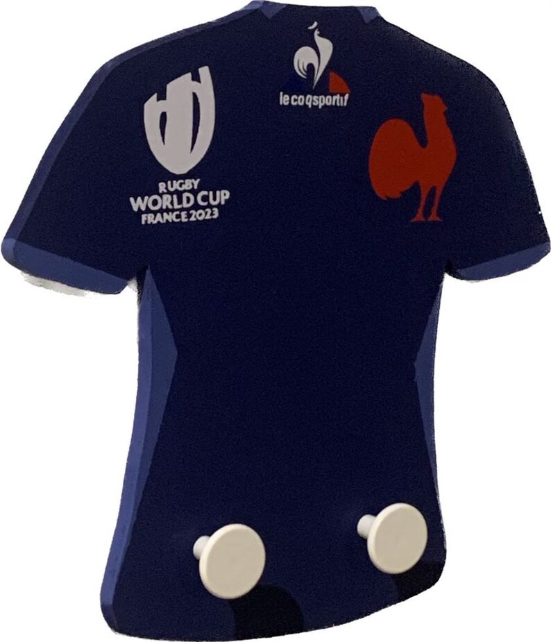 Décoration maillot de rugby France porte manteau image 2