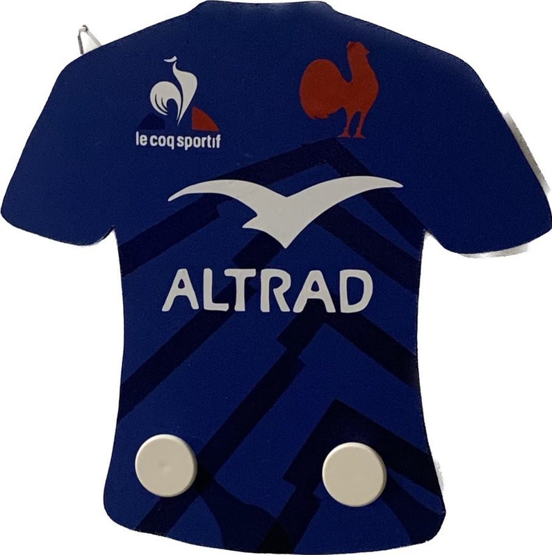 Décoration maillot de rugby France porte manteau image 3