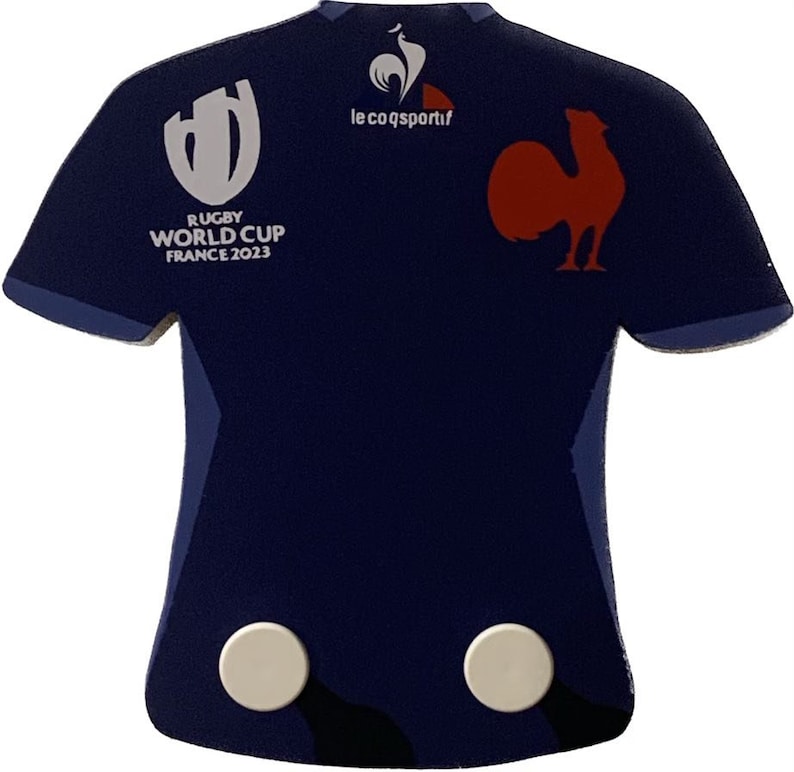 Décoration maillot de rugby France porte manteau image 1