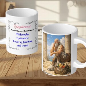 Sagittarius Zodiac Mug 11oz | Archer Constellation Horoscope Coffee Tea