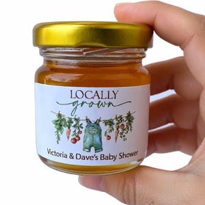 Farmers Market Baby Shower Thank You Favor Sticker, Locally Grown Baby Treat Bag Label Home Grown Baby Shower Decoration Gender Neutral image 4