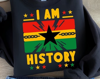 I am Black History Png | Black History Month Png | African American Png | Juneteenth Png | Black Man Png | Black Woman Png | Png