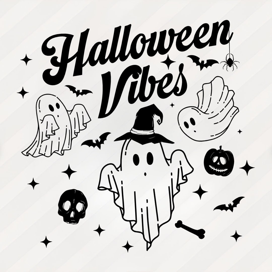 Halloween Vibes Svg Spooky Season Svg Halloween Season Svg Etsy
