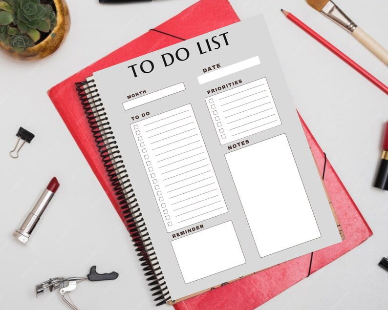 To Do List Planner Daily Task Organizer Weekly Scheduler - Etsy