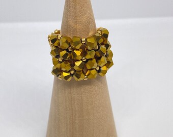Gold Beaded Ring