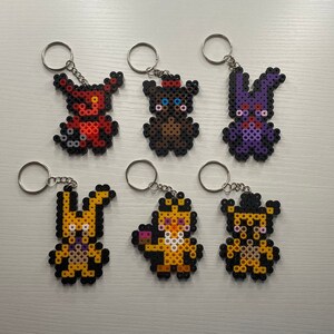 FNaF Movie Marionette The Puppet Perler Keychain | Lapel Pin | Magnet |  Sprite