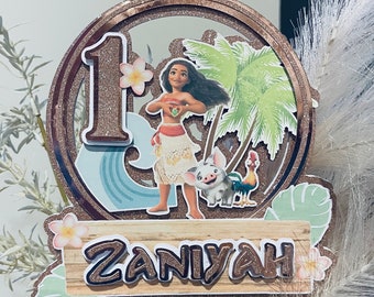 Moana inspirierte Cake Topper, Kinder Cake Topper. Moana Party