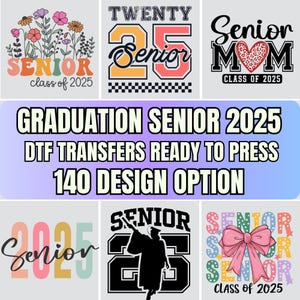 Custom Family Graduation Senior 2025 Dtf Transfers Ready to Press,  Mom Senior Dtf, Proud Family Iron Decal, Class of 2025 Heat Transfers