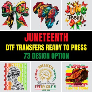 Custom Juneteenth Dtf Ready to Press, Black Lives Matter Shirt, 1865 Afro America DTF, Celebrate 1865 Gift, Black History Iron On Transfer