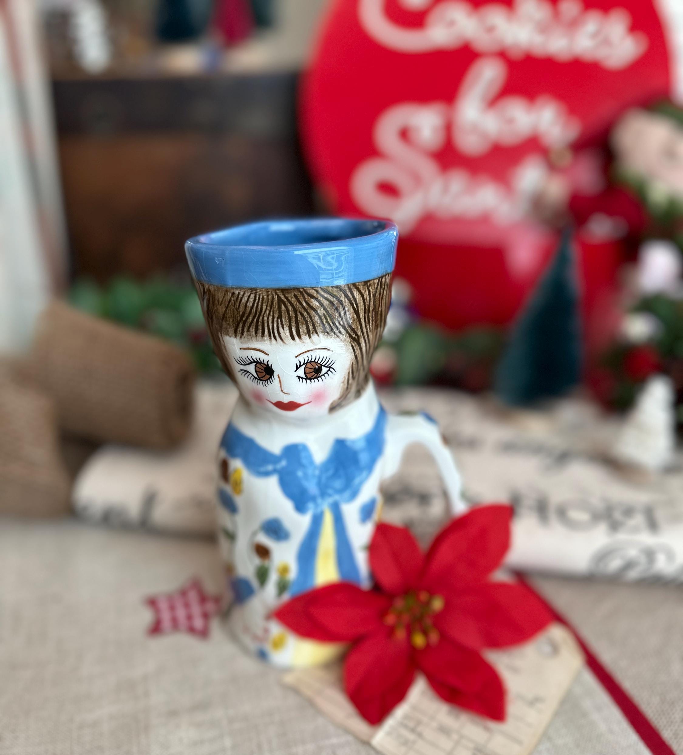 SUSAN PALEY セラミック ビンテージ 可愛い 猫 花瓶 磁器 Susan Paley