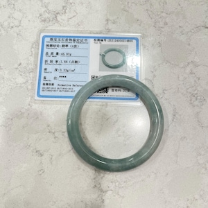 New Certified Grade A Untreated Natural Burma Jade Jadeite Bangle