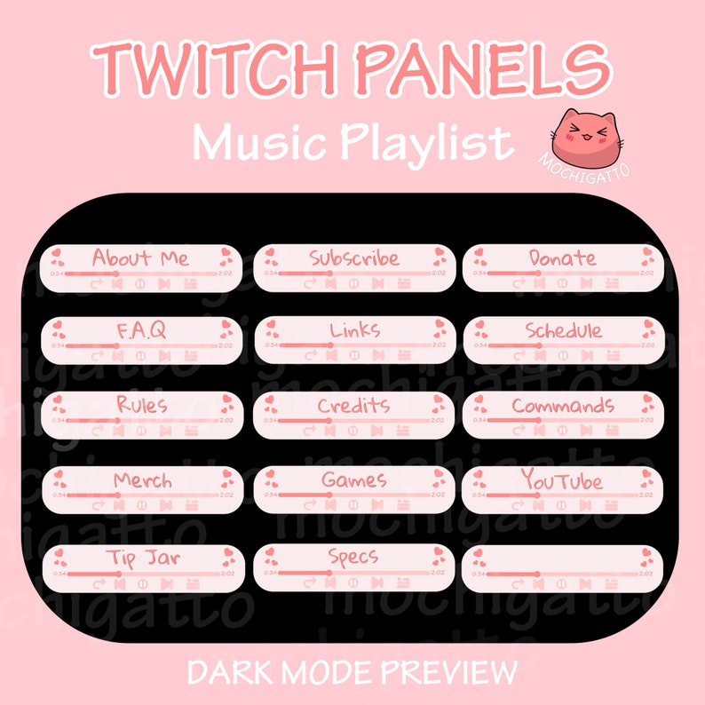Picture of 45 Music Playlist Twitch Panels | Twitch Panels Musical | Twitch Stream ...