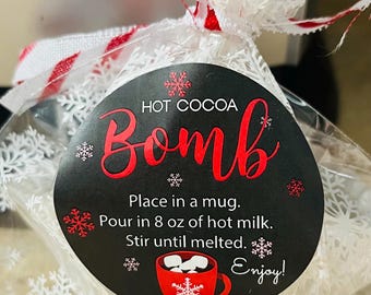 Bomba de chocolate caliente—sencilla