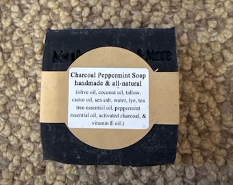Charcoal & Peppermint Soap