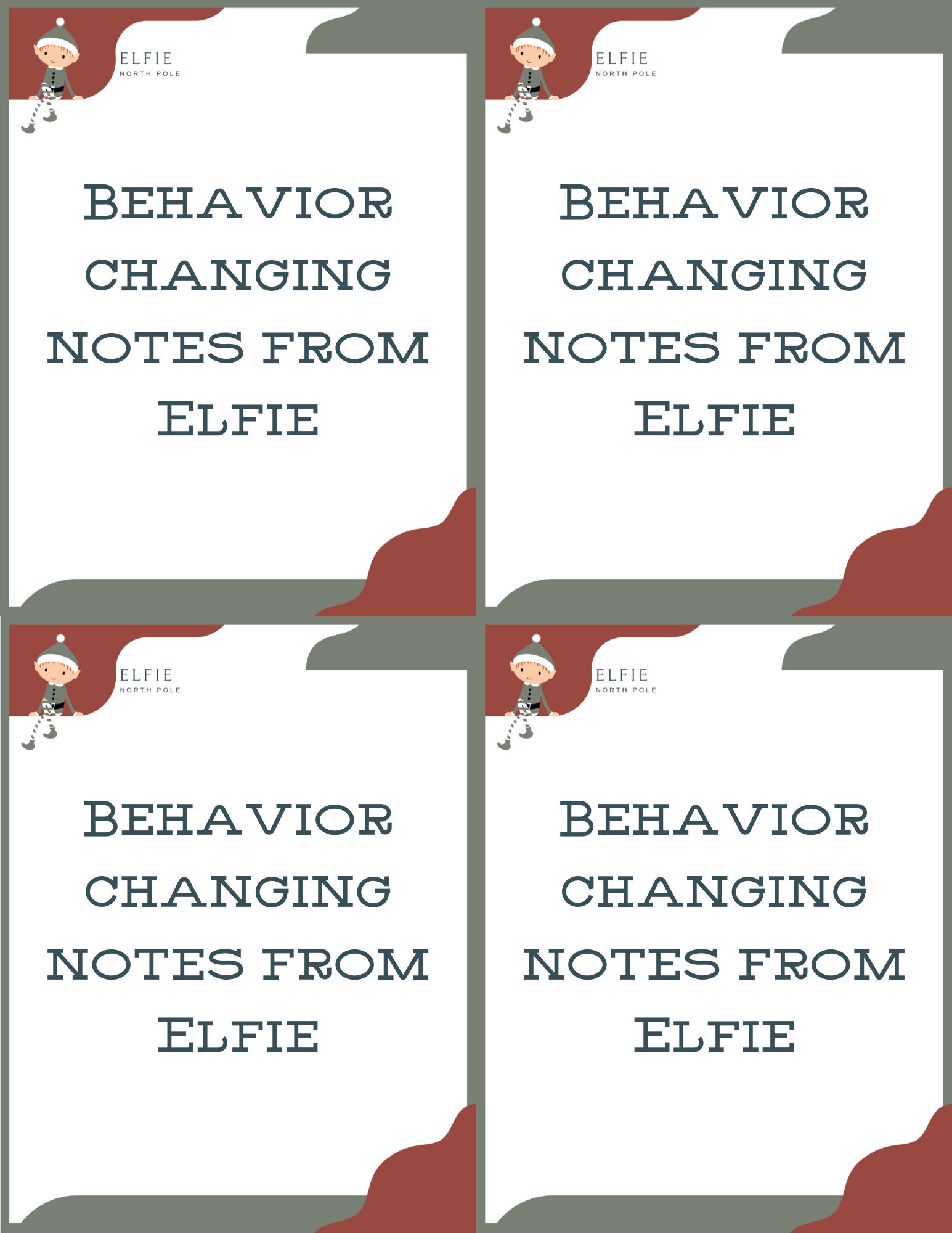 Elf on the Shelf 2023 Printable Schedule Holiday Elf Ideas Etsy