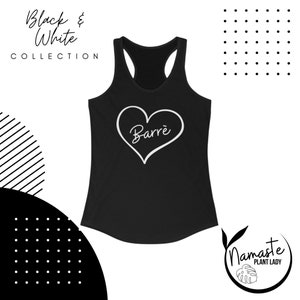 Tank Barre Gift, Workout Lover Barre Exercise Apparel, Barre Fitness Style, Barre T-Shirt, Workout Gym Shirt, Barre Babe Gym Tank, Heart tee