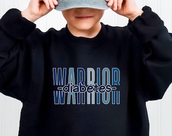 Diabetes Gifts for Type 1 Diabetics,Diabetic Warrior Sweatshirt for Kids, Diabetes Awareness Gift, T1D Warrior Child's Crewneck Sweater