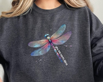Dragonfly Sweatshirt, Lost Loved One Remembrance Gift, Dragonfly Shirt Sympathy Memorial Gift, Memorial Quote Dragonfly Lovers Crewneck