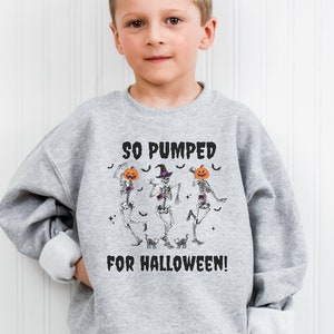 Funny Diabetes Gifts for Type 1 Diabetics, T1D  So Pumped for Halloween Sweatshirt for Kids, Diabetes Awareness, T1D Warrior Child's Gift