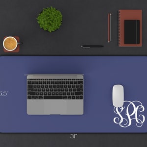 Monogram Name Desk Mat, xl Large Mouse Pad, Custom Personalized Mouspad, Desk Pad, Personalized Desk Mat Aesthetic, Custom Mouse Pad Gift