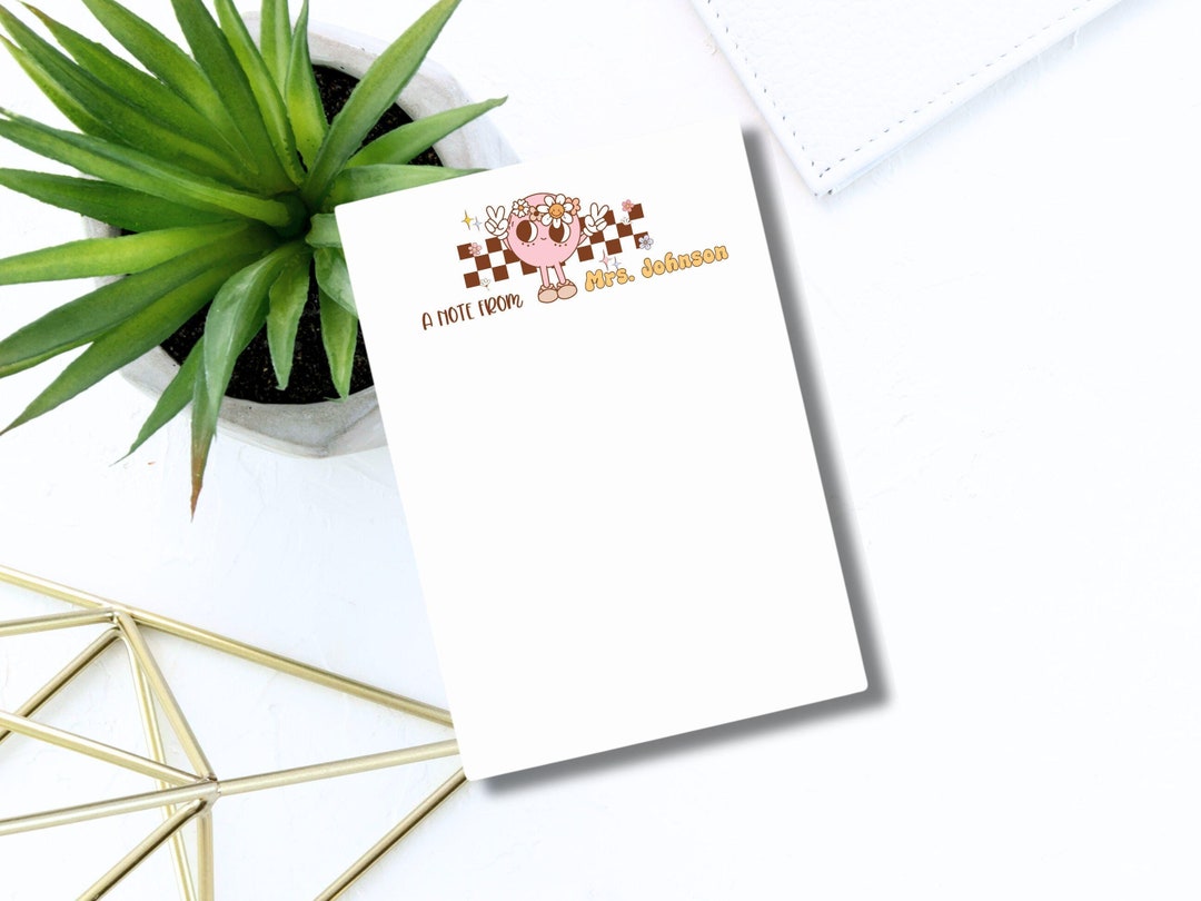 Teacher Notepad, Personalized Post-it® Notes Pad for Teacher Gift ...