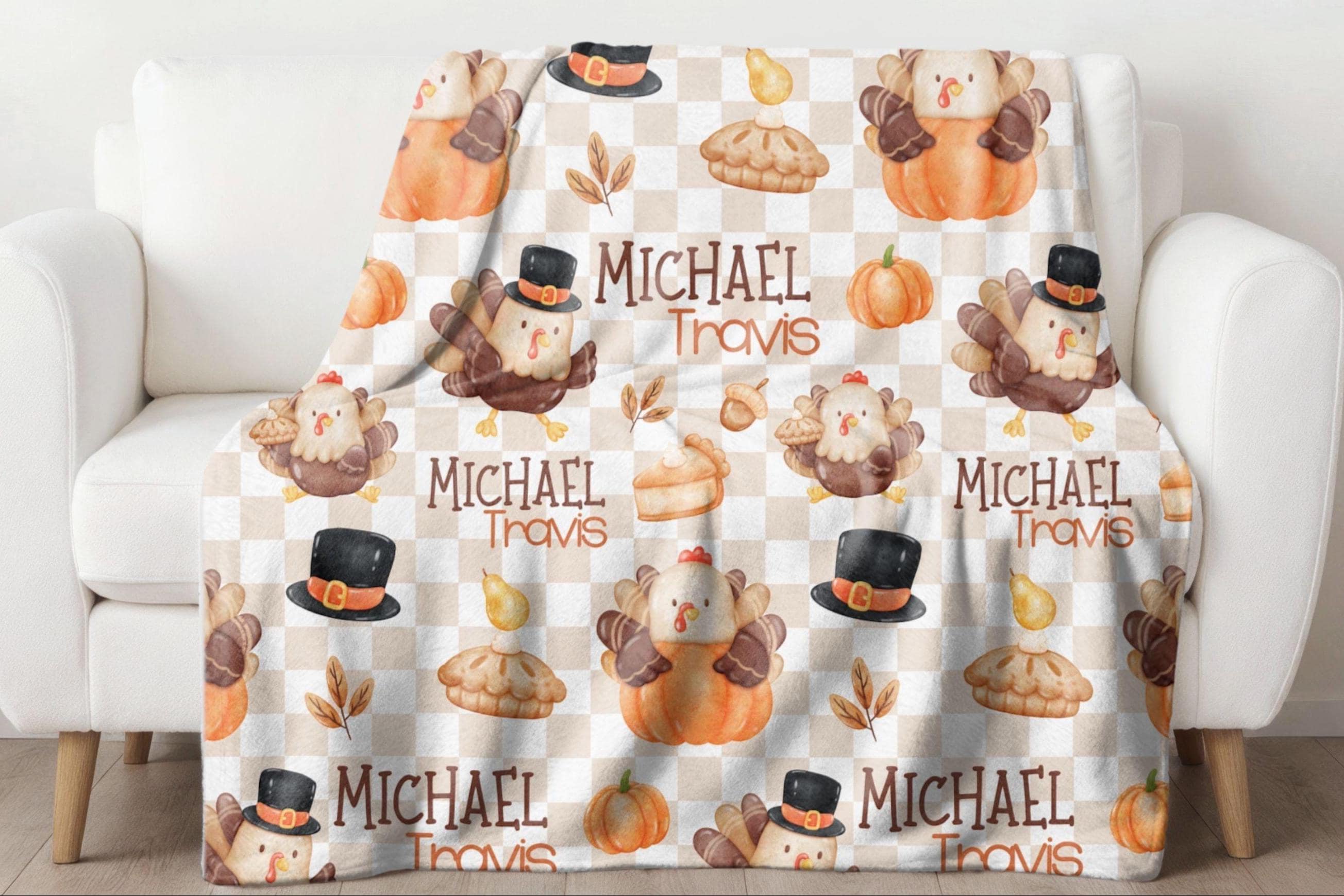 Thanksgiving Blanket - Etsy