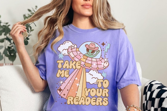 Alien Read Shirt, Comfort Colors® ReadingTeacher Tee, Reading Specialist Gift, Reading Coach,Literacy Shirt,Literacy Teacher,English Teacher