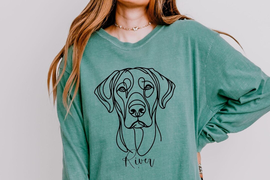 Custom Rhodesian Ridgeback Shirt, Long Sleeve Comfort Colors ...
